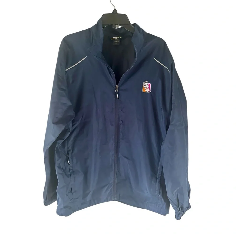 Core 365 Navy Blue Windbreaker for Men Dunkin’ LOGO Size L
